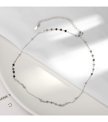 Сребърно колие Верижка Swarovski Crystals | колекция Delicate Silver | Бижута Invoke.bg