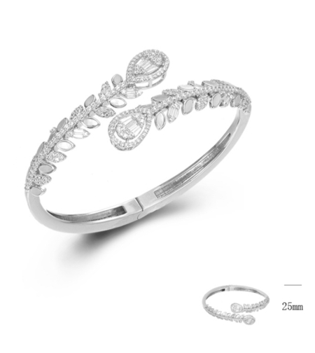 Сребърна гривна с платина | Колекция Silver Premium | Бижута Invoke.bg