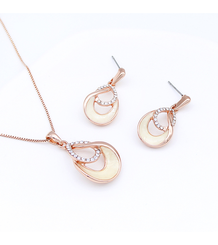 Комплект розово позлатяване седеф 2610000005073 | Колекция Rose Gold