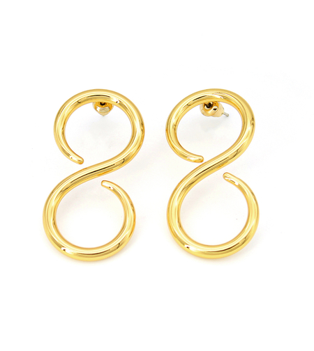 Earrings yellow gold plating 8 | Desert Shine Collection
