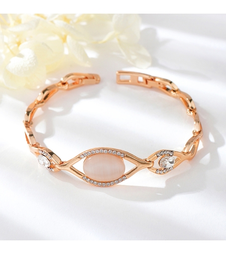 Гривна розово позлатяване око | Колекция Rose Gold | Бижута Invoke.bg