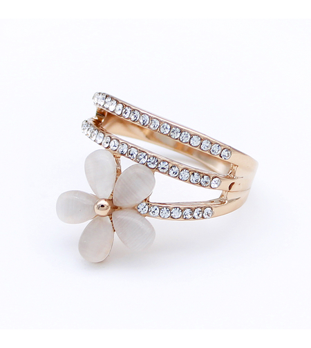 Пръстен розово позлатяване котешко око | Колекция Rose Gold | Бижута Invoke.bg