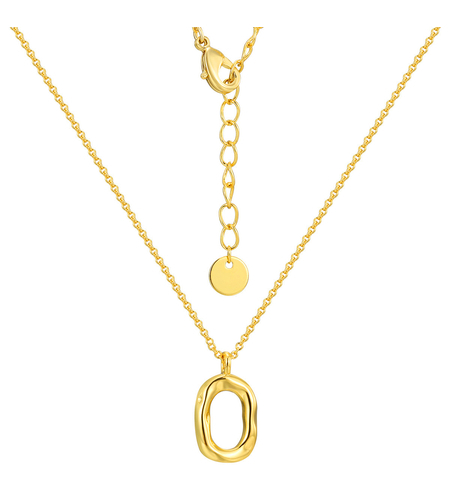Yellow gold plated necklace 2405112599004 | Desert Shine Collection
