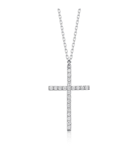 Нежно сребърно колие кръст 2700000071571 | колекция Delicate Silver