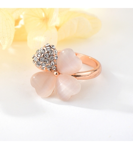 Пръстен розово позлатяване котешко око | Колекция Rose Gold | Бижута Invoke.bg