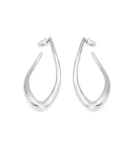 Earrings white gold plating 2405112599141 | Desert Shine Collection