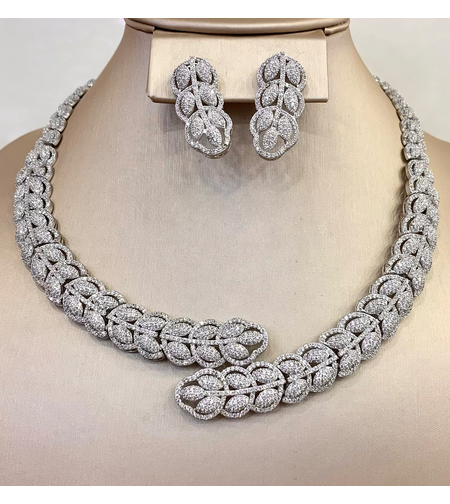 Сребърен комплект Лиана | Колекция Silver Premium | Бижута Invoke.bg