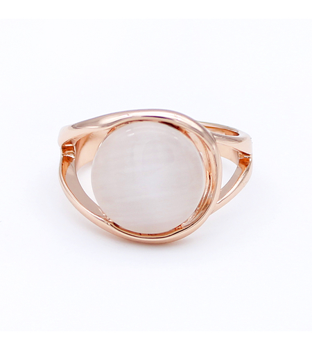 Пръстен розово позлатяване котешко око | Колекция Rose Gold | Бижута Invoke.bg