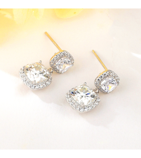 Сребърни обеци | Колекция Мойсанит | Бижута Invoke.bg