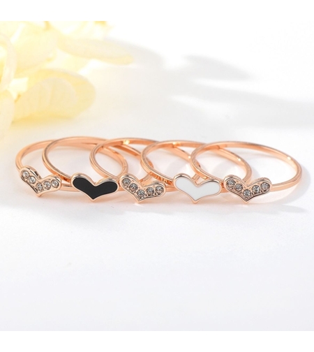 Комплект пръстени розово позлатяване 2500000024405 | Колекция Rose Gold