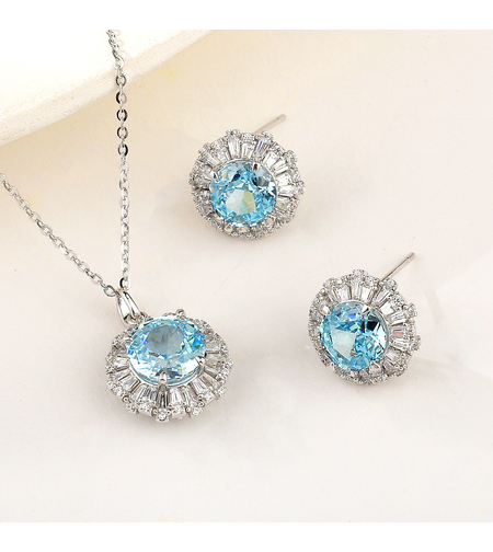 BLUE CRUSHED ICE SET