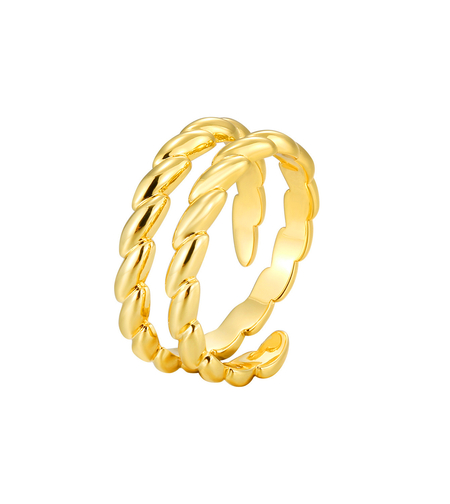 Пръстен жълто позлатяване 2405112600328 | Колекция Desert Shine