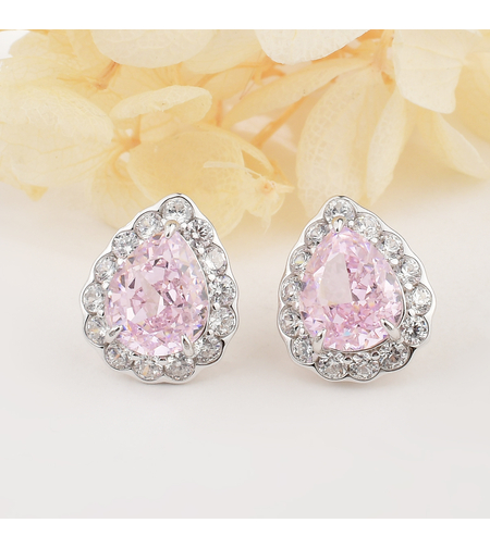 PINK DROPS CRUSHED ICE EARRINGS