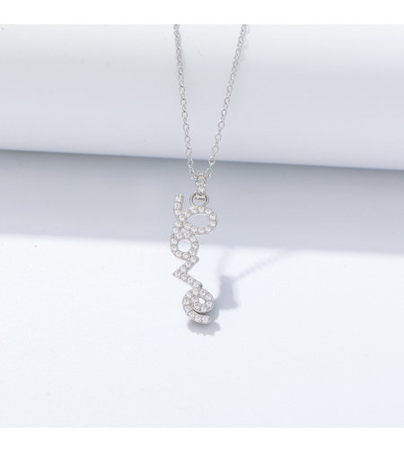 Нежно сребърно колие Love | колекция Delicate Silver