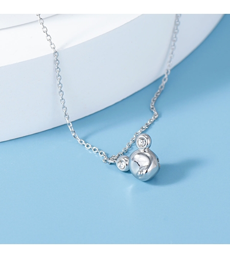 Сребърно колие мече Swarovski Crystals | колекция Delicate Silver | Бижута Invoke.bg