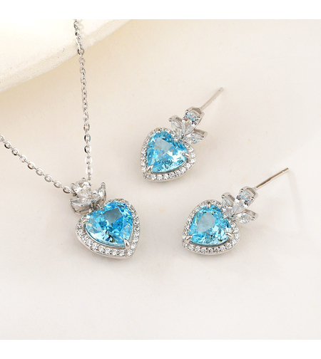 BLUE HEARTS CRUSHED ICE SET