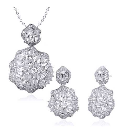 Сребърен комплект Абстракция | Колекция Silver Premium | Бижута Invoke.bg