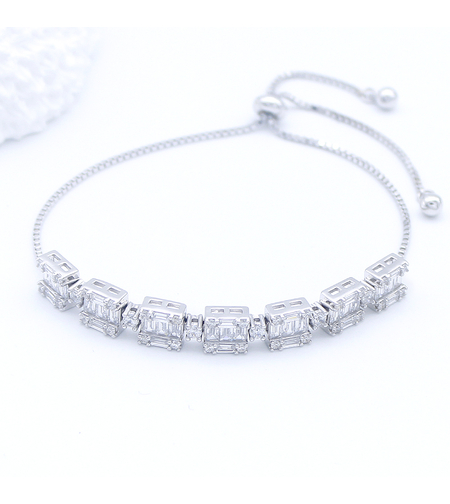 Сребърна тенис гривна | Колекция Silver Premium | Бижута Invoke.bg