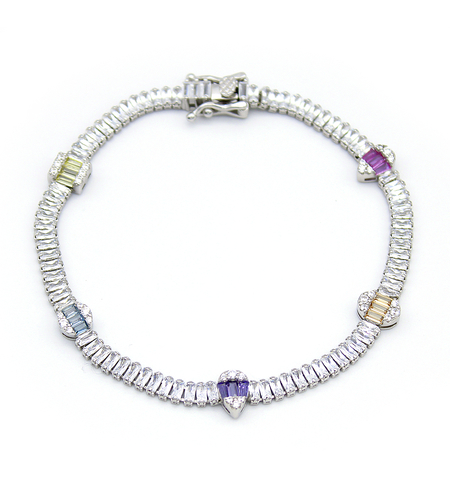 Сребърна тенис гривна 2700000071212 | Колекция Silver Premium