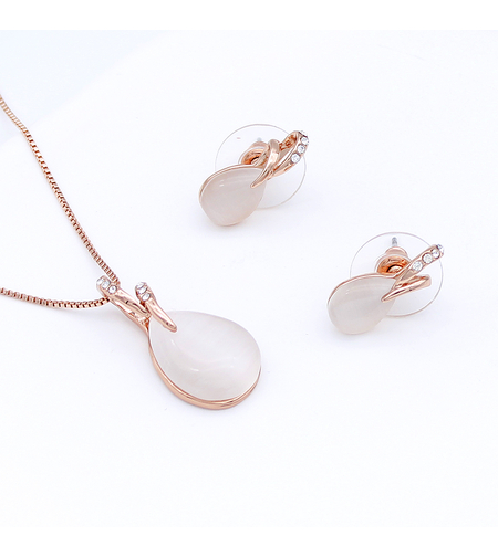 Комплект розово позлатяване котешко око 2610000004984 | Колекция Rose Gold