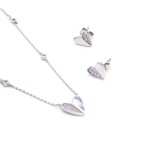 Нежен сребърен комплект 1000000000795 | колекция Delicate Silver