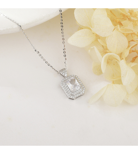 Нежно сребърно колие 2700000058282 | колекция Delicate Silver | Бижута Invoke.bg