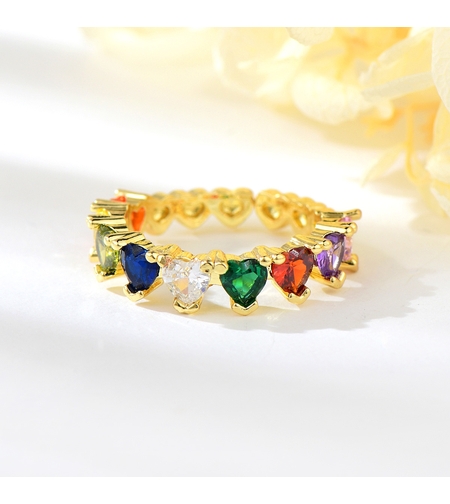 Пръстен жълто позлатяване с кристали Swarovski | Колекция Luxury Secret | Бижута Invoke.bg