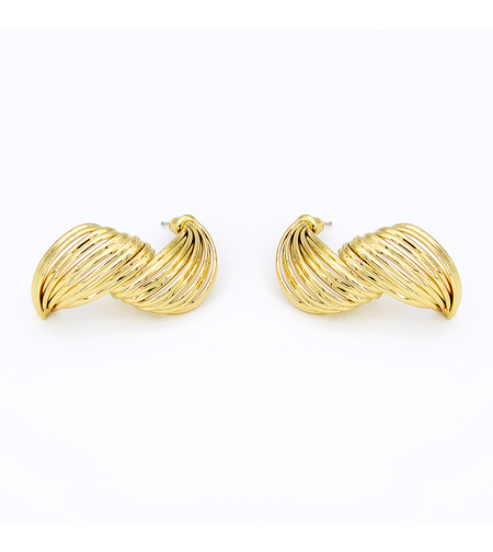 Earrings yellow gold plating 2405112599578 | Desert Shine Collection