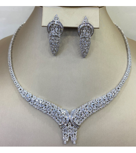 Сребърен комплект Водопад | Колекция Silver Premium | Бижута Invoke.bg