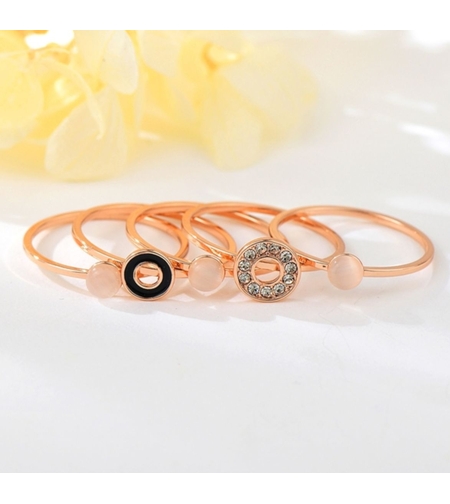 Комплект пръстени розово позлатяване 2500000024351 | Колекция Rose Gold