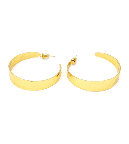 Обеци жълто позлатяване халки 2405112599677 | Колекция Desert Shine