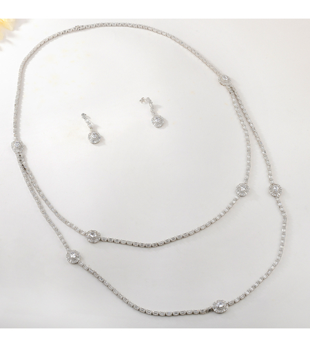 Ефирен сребърен комплект | Колекция Silver Premium | Бижута Invoke.bg