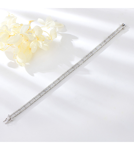 Сребърна тенис гривна | Колекция Silver Premium | Бижута Invoke.bg