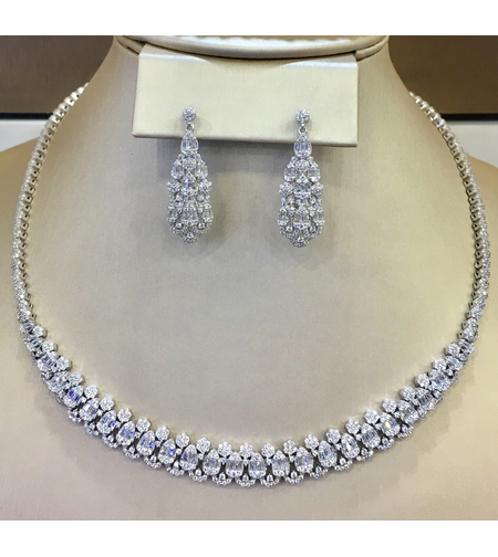 Сребърен комплект Свежа роса | Колекция Silver Premium | Бижута Invoke.bg