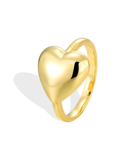 Yellow Gold Plating Ring Heart 2405112600335 | Collection Desert Shine