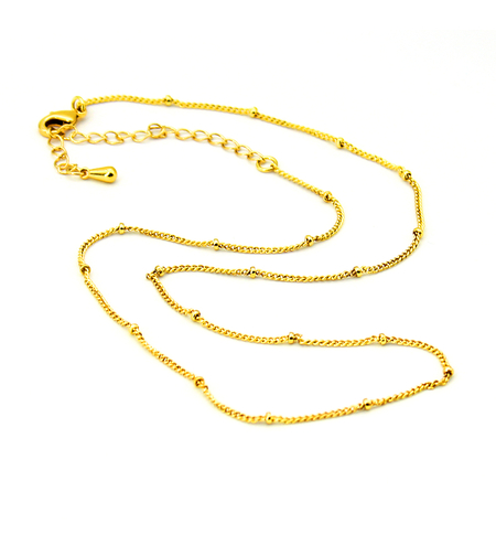 Yellow gold plated necklace 2405112599042 | Desert Shine Collection