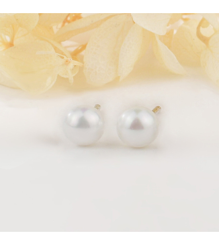 Сребърни обеци по ухото с перли | колекция Delicate Silver | Бижута Invoke.bg