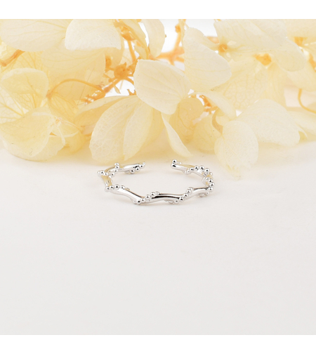 Сребърен пръстен нежна халка FYJ-0274100 | колекция Delicate Silver