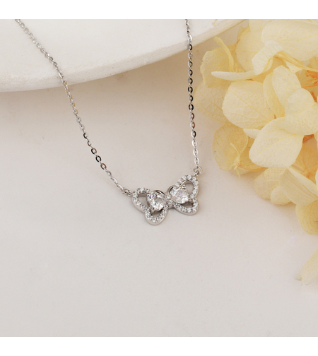 Нежно сребърно колие Панделка 2700000059005 | колекция Delicate Silver | Бижута Invoke.bg