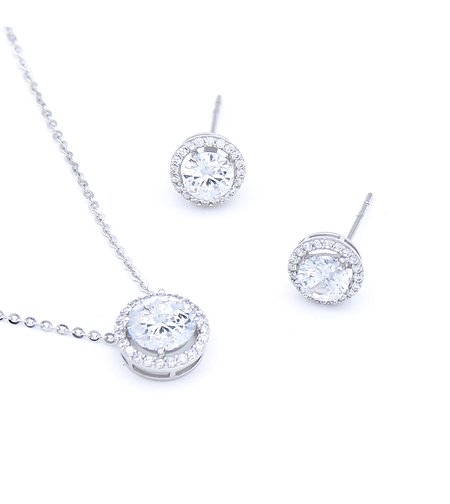 Нежен сребърен комплект 2700000069486 | колекция Delicate Silver | Бижута Invoke.bg