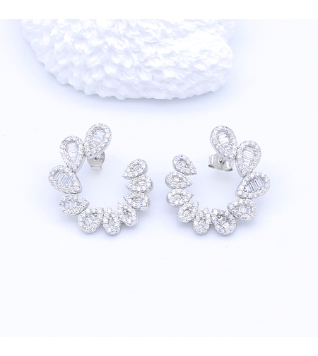 DROP SILVER EARRINGS - 2700000068281