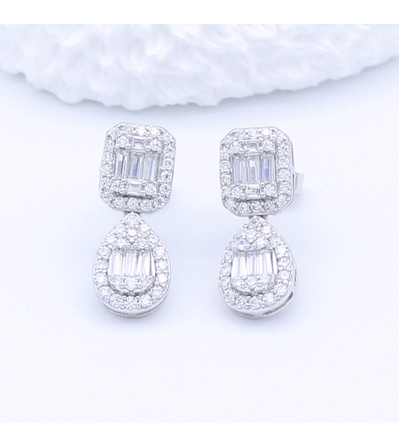 DEW DROPS SILVER EARRINGS - 2700000068120