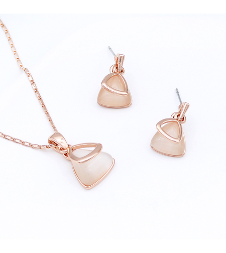 Комплект розово позлатяване котешко око 2610000004472 | Колекция Rose Gold