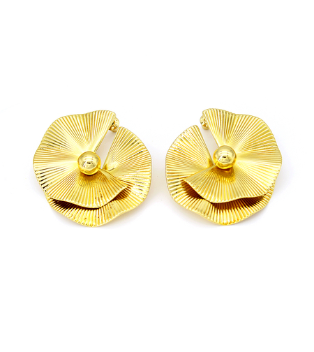 Earrings yellow gold plating 2405112599257 | Desert Shine Collection