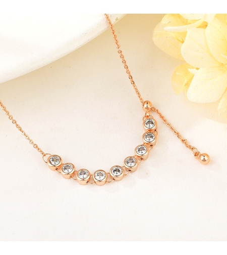 Колие розово позлатяване | Колекция Rose Gold | Бижута Invoke.bg