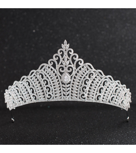 Корона бяло позлатяване | Колекция Hair Style | Бижута Invoke.bg