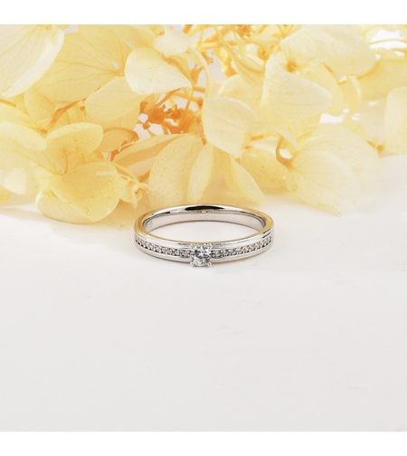 Сребърен пръстен нежна халка JL070388B | колекция Delicate Silver