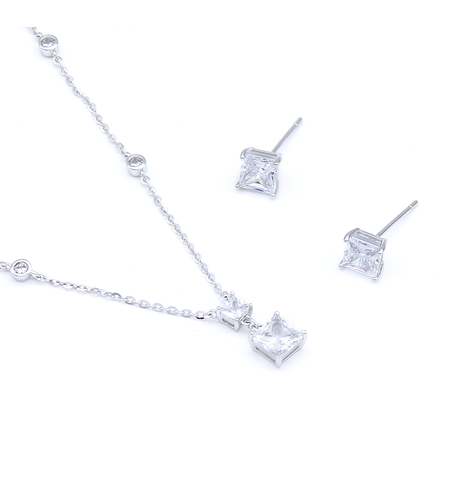 Нежен сребърен комплект 2700000069387 | колекция Delicate Silver | Бижута Invoke.bg