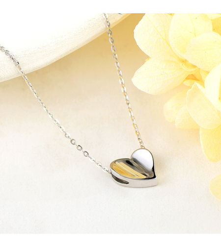 Сребърно колие Сърце | колекция Delicate Silver | Бижута Invoke.bg