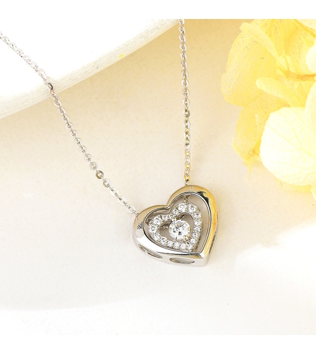 Сребърно колие Сърце | колекция Delicate Silver | Бижута Invoke